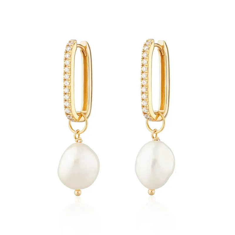 Pearl Pendant Earrings For Women