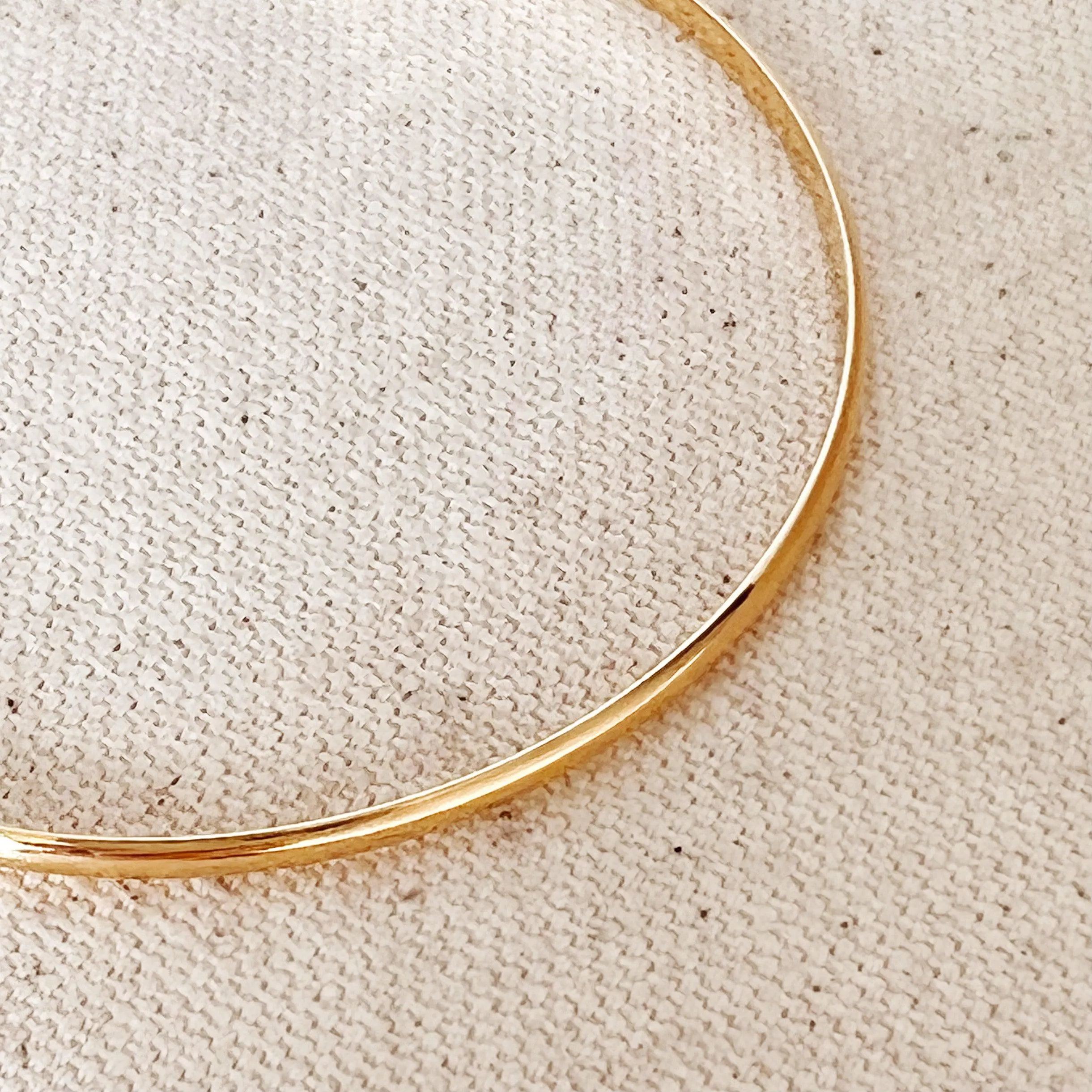 Plain 18k Gold Filled Classic Bangle