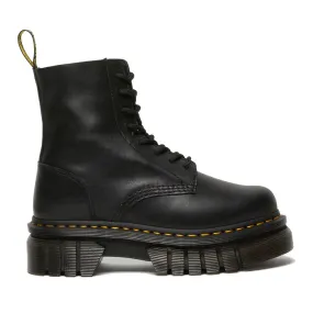 Scarpe Donna DR. MARTENS Stivali Platform linea Audrick in Pelle Nappa Lux Nera