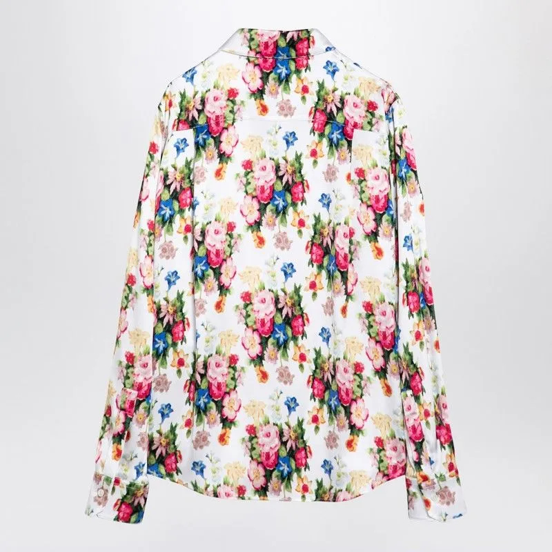 SILK FLORAL PRINT SHIRT