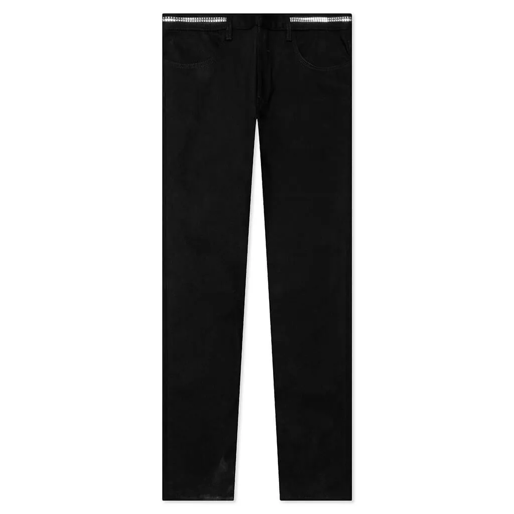 Skinny Denim Trousers 4G Zip - Black