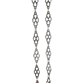 V I N T A G E // daisy chain / sterling silver fancy link chain / 18, 7g