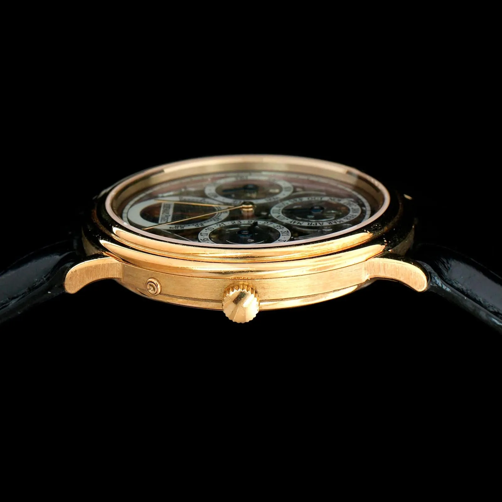 Yellow Gold Estate Audemars Piguet Quantieme Perpetual Skeleton Watch